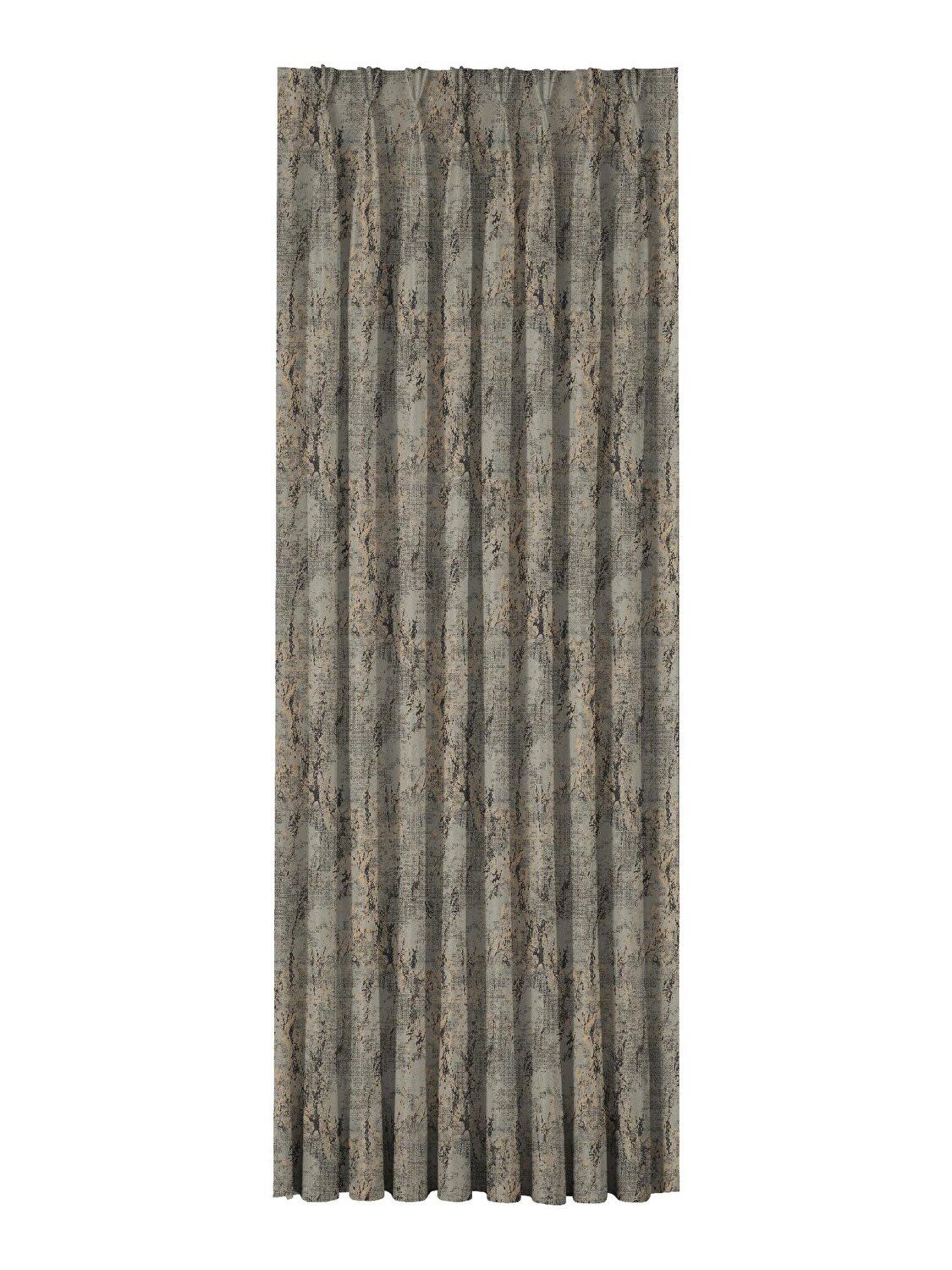 Taç Sora Fon Perde Gri Sarı ( Max Yükseklik : 295 cm )