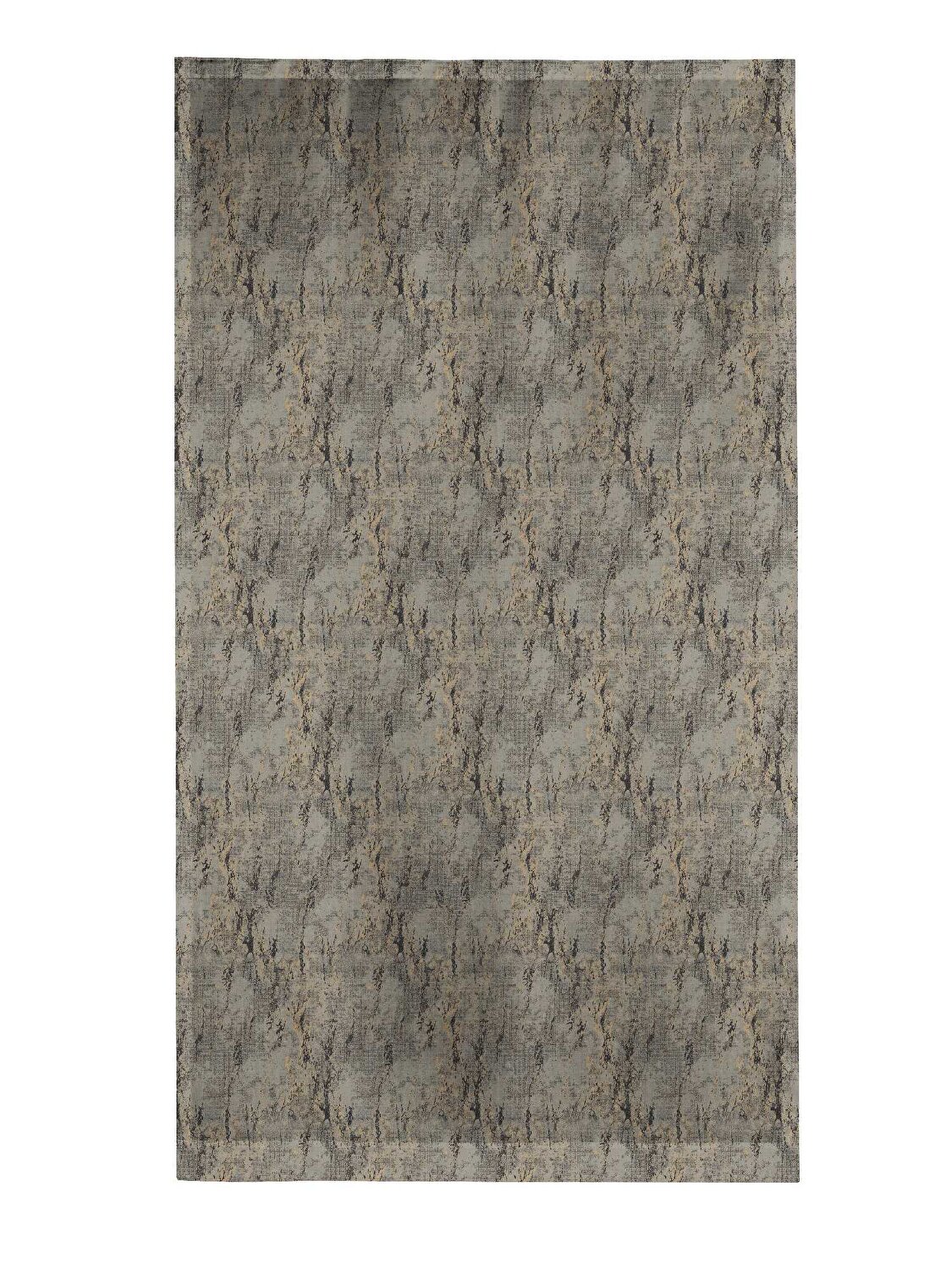 Taç Sora Fon Perde Gri Sarı ( Max Yükseklik : 295 cm )