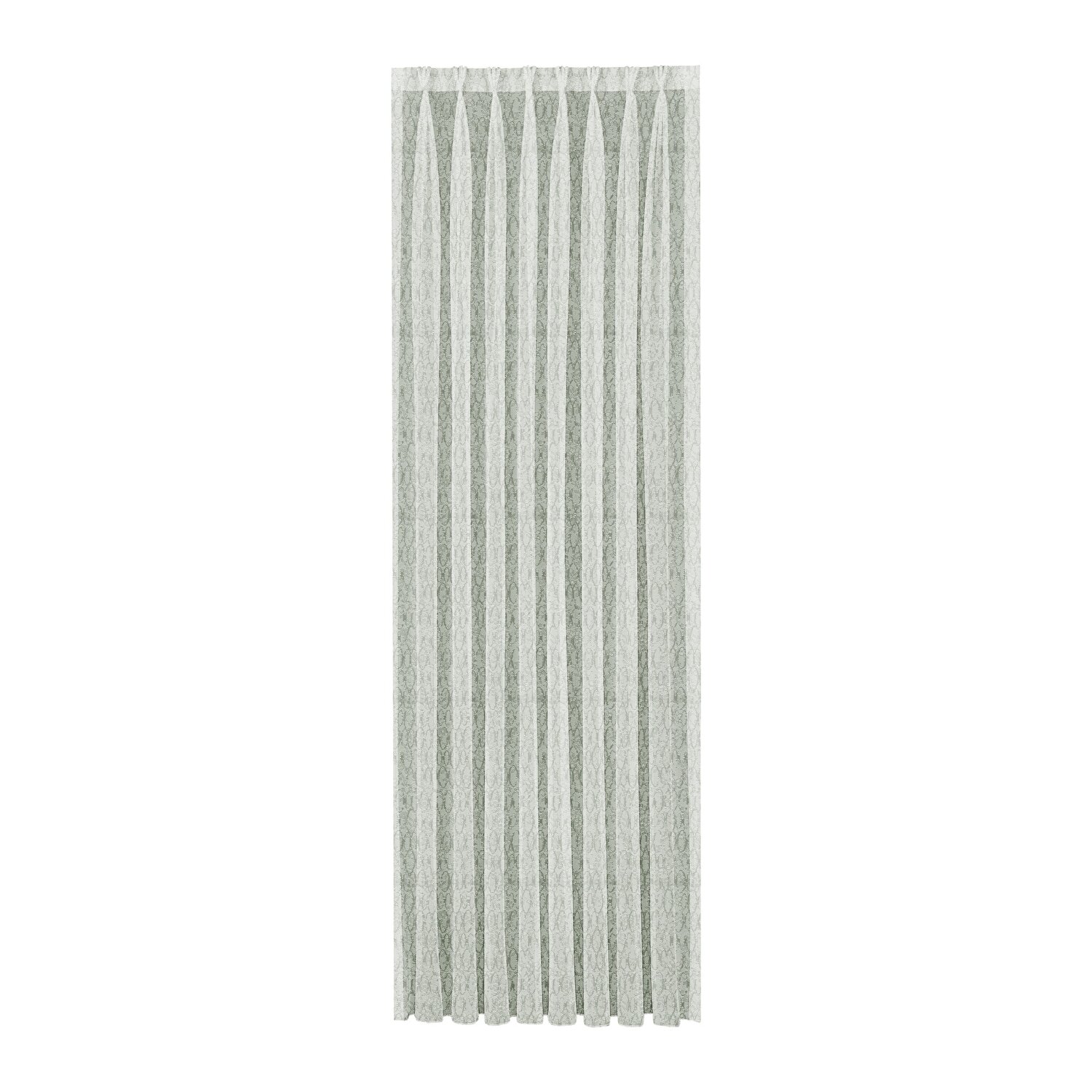 Taç Ludi Tül Perde Yeşil ( Max Yükseklik : 260 cm )