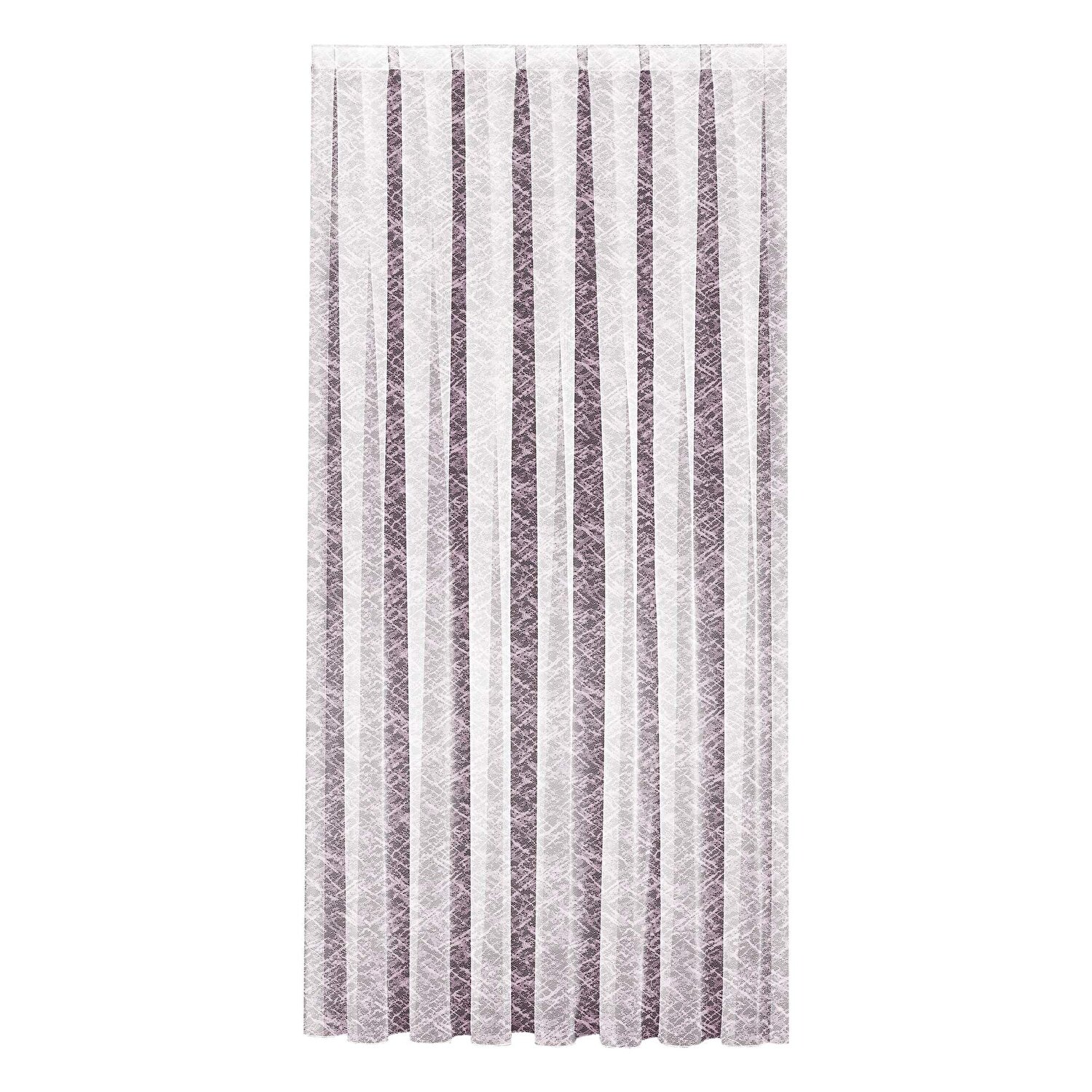 Taç Apron Tül Perde Mor ( Max Yükseklik : 265 cm )