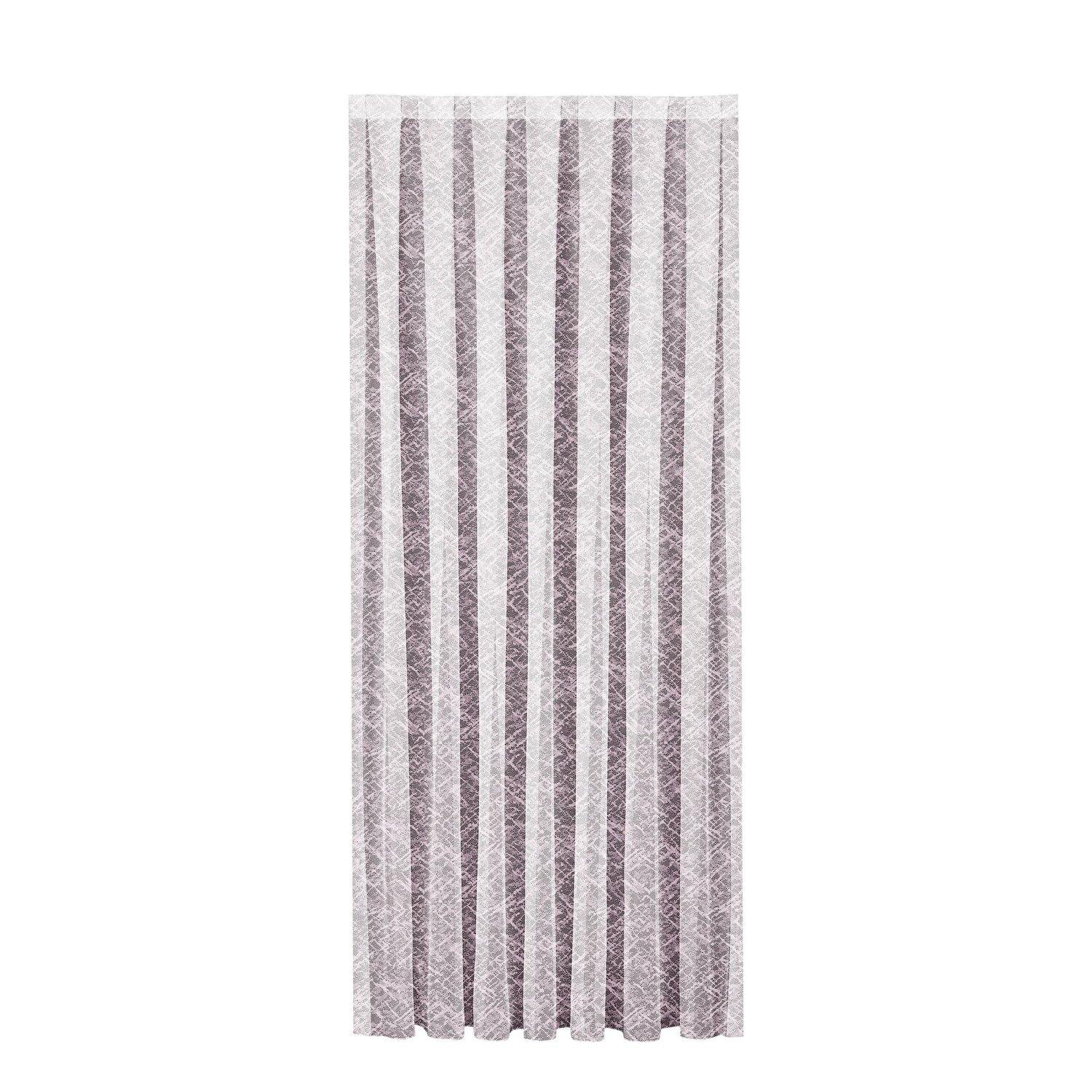 Taç Apron Tül Perde Mor ( Max Yükseklik : 265 cm )