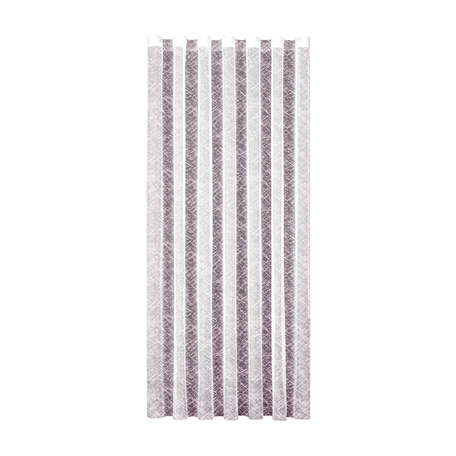 Taç Apron Tül Perde Mor ( Max Yükseklik : 265 cm )