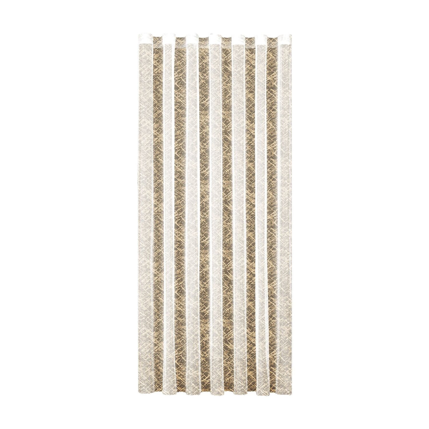 Taç Apron Örme Tül Perde Hardal Sarı ( Max Yükseklik : 265 cm )