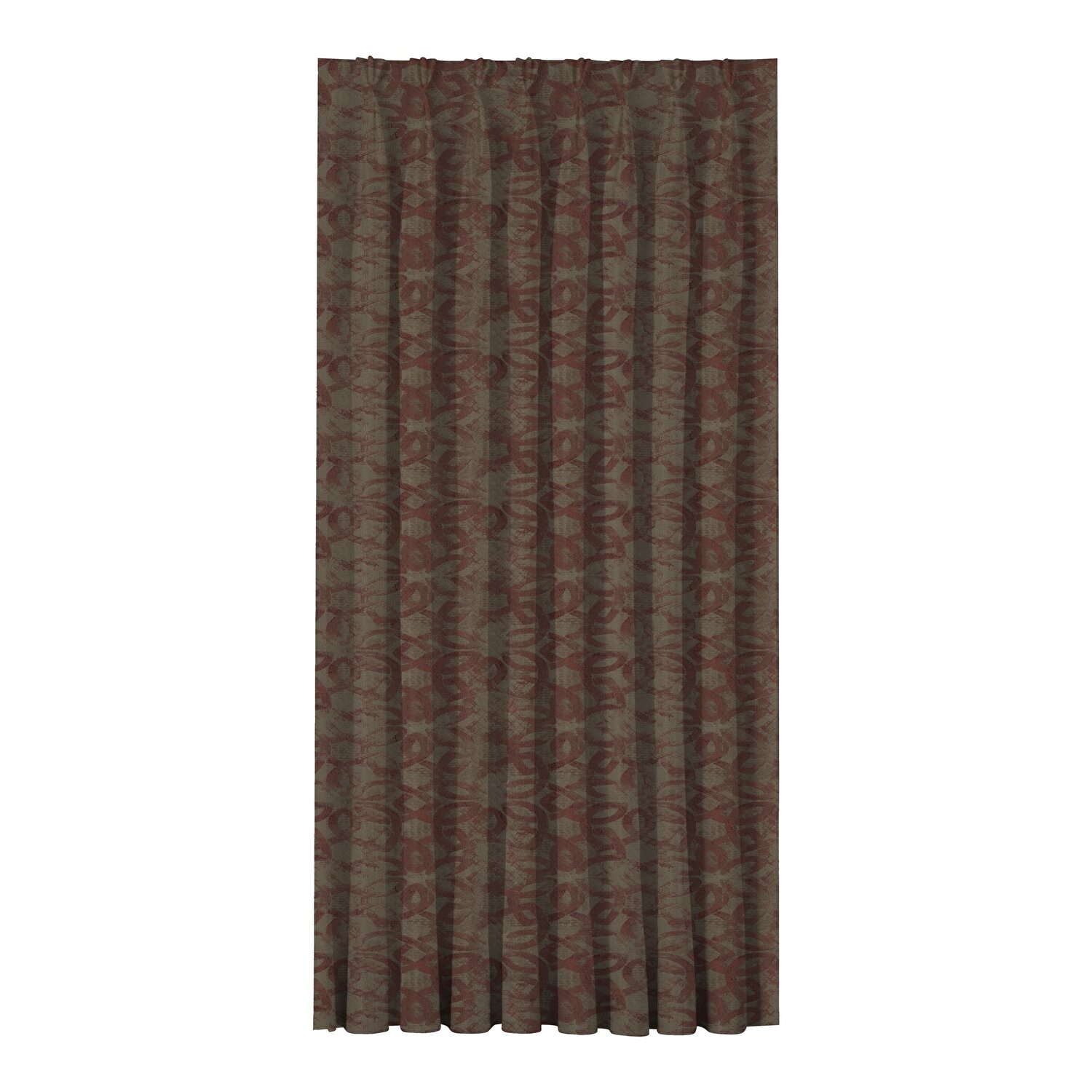 Taç Longer Fon Perde Kırmızı ( Max Yükseklik : 295 cm )