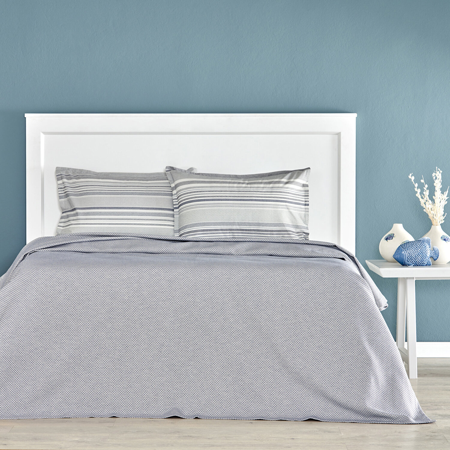 Taç Soho Çift Kişilik Softly Set Mavi