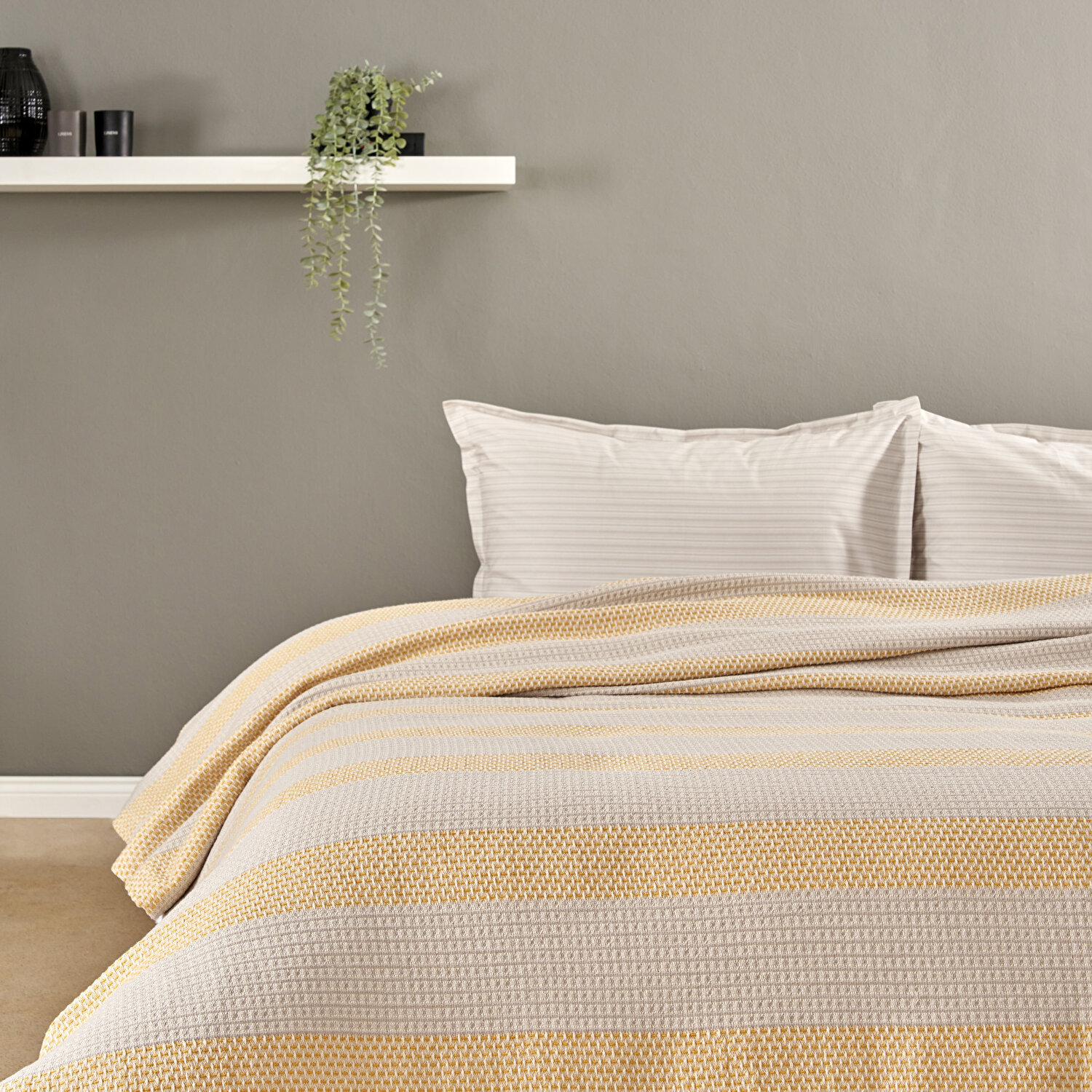 Taç Motto Çift Kişilik Softly Set Sarı