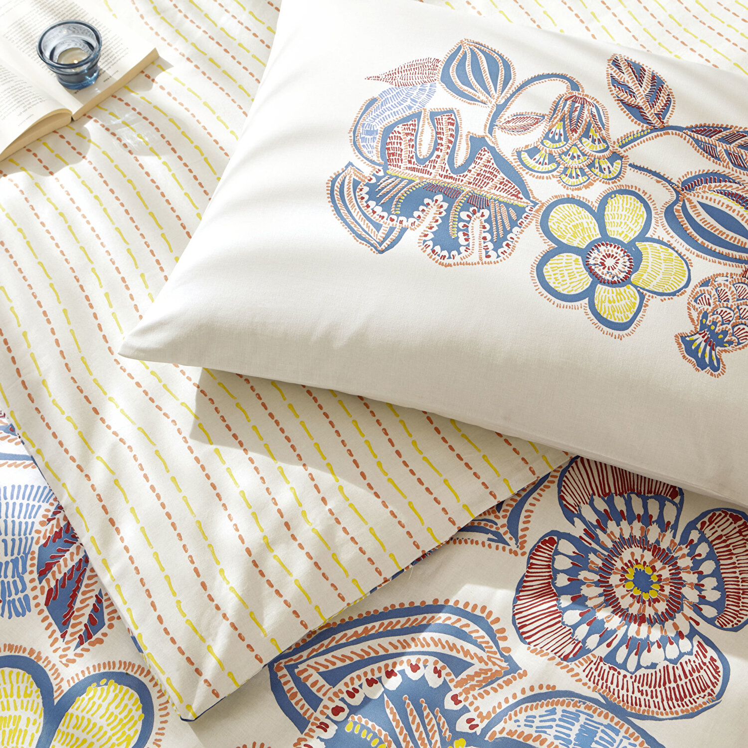 Taç Cecilia Ranforce Tek Kişilik Nevresim Takımı Mavi