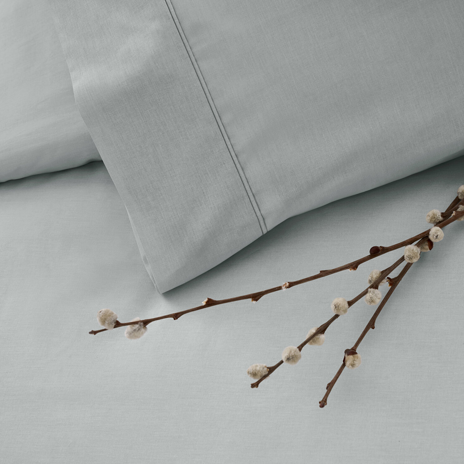 Taç Ranforce Basic Queen Size Nevresim Takımı Gri