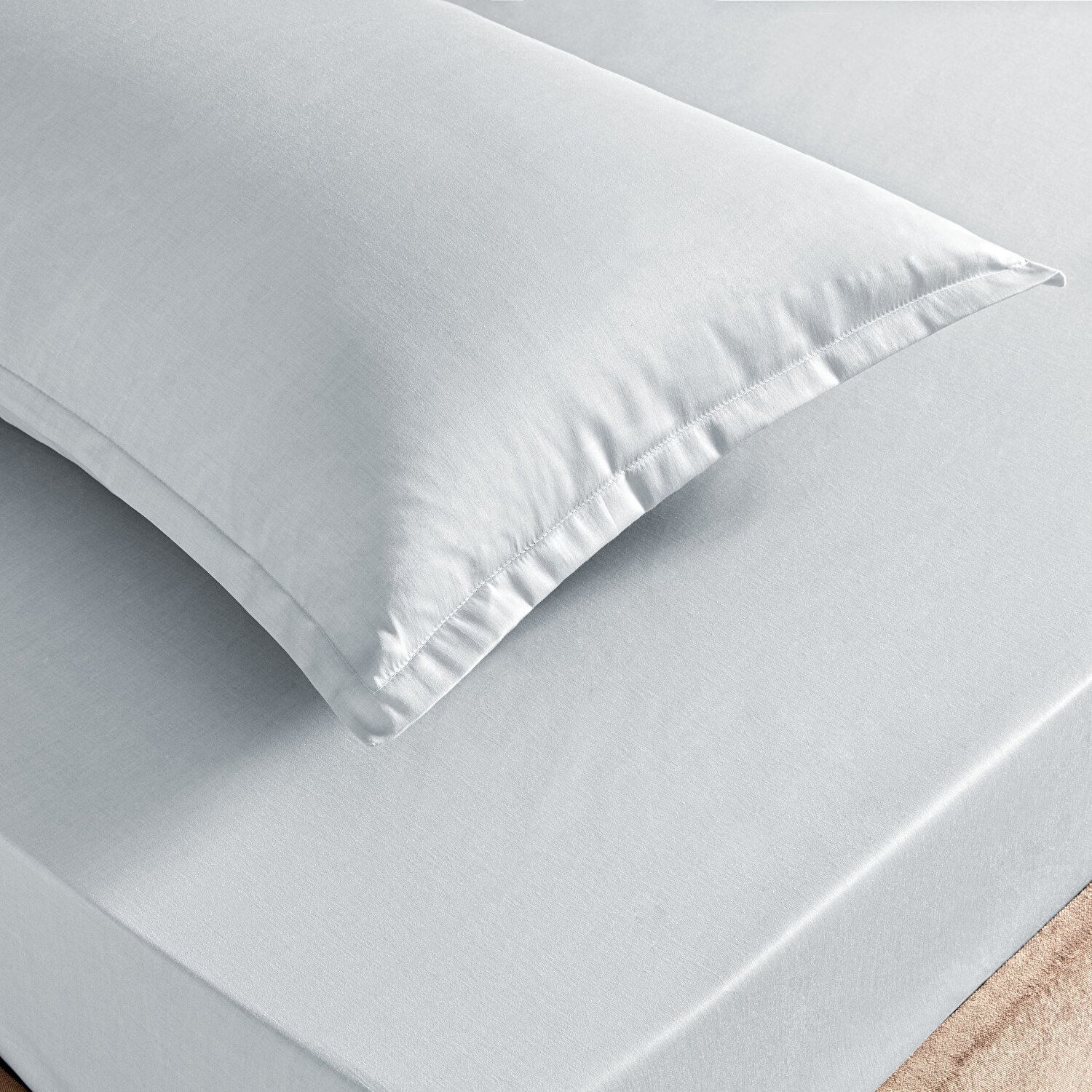 Taç Color Dreams Saten Çift Kişilik Çarşaf Seti Gri