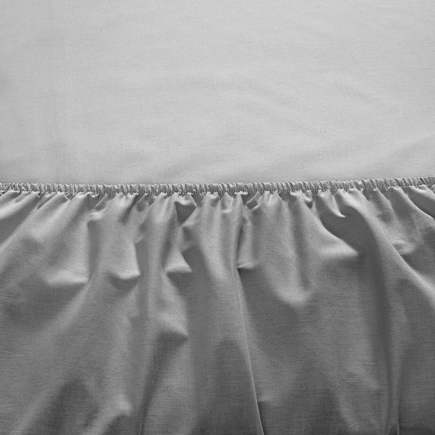 Taç Ranforce Lastikli Çift Kişilik Çarşaf Set Antrasit