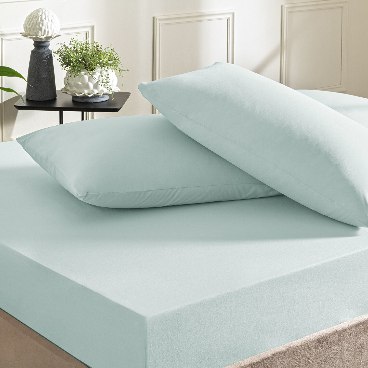 Taç Color Dreams Ranforce Çift Kişilik Çarşaf Seti Mavi