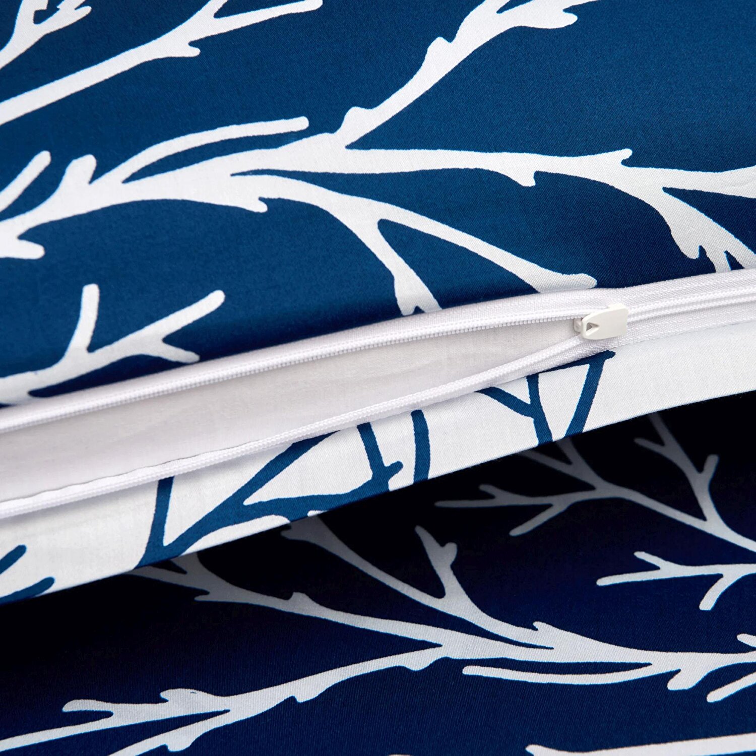 Brielle Queen Size Saten Nevresim Seti Lacivert