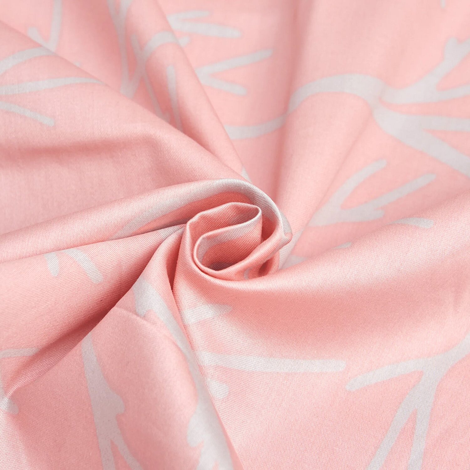 Brielle Queen Size Saten Nevresim Seti Pembe