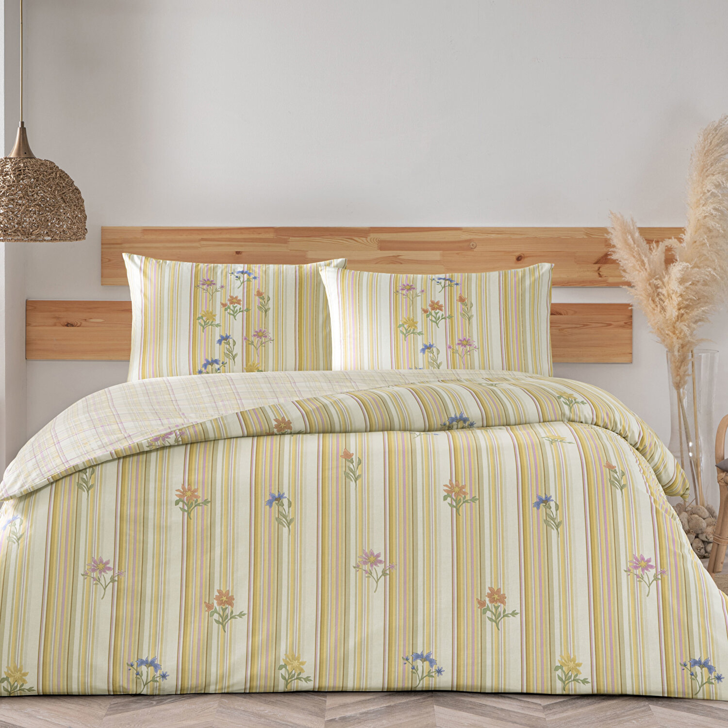 Taç Carlise Ranforce Tek Kişilik Nevresim Takımı Turuncu