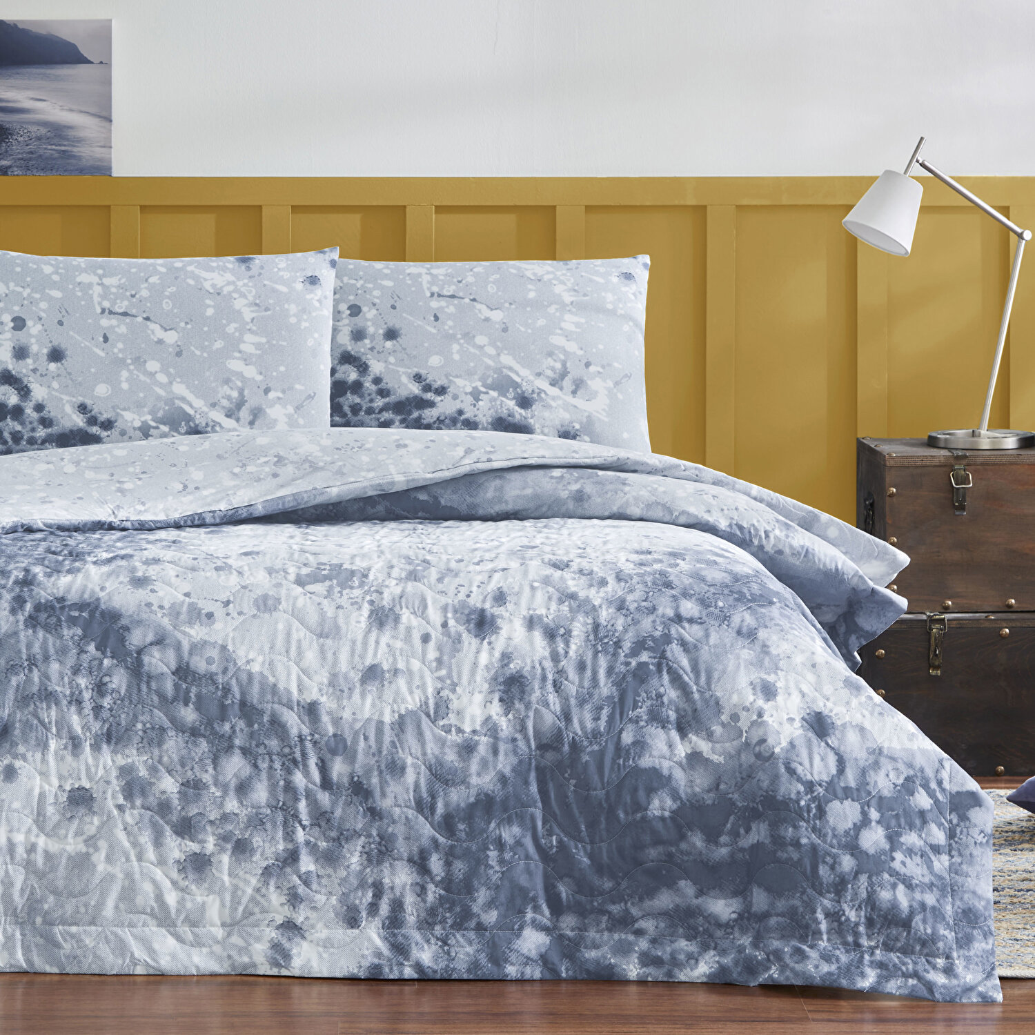 Taç Trixy Ranforce Çift Kişilik Complete Set Mavi