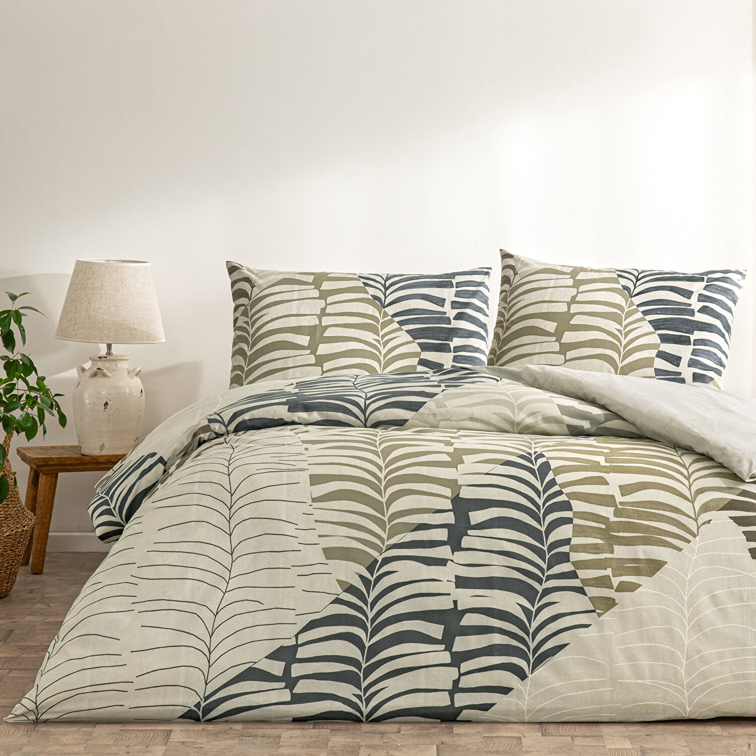 Taç Ella Ranforce Tek Kişilik Nevresim Takımı Kahverengi