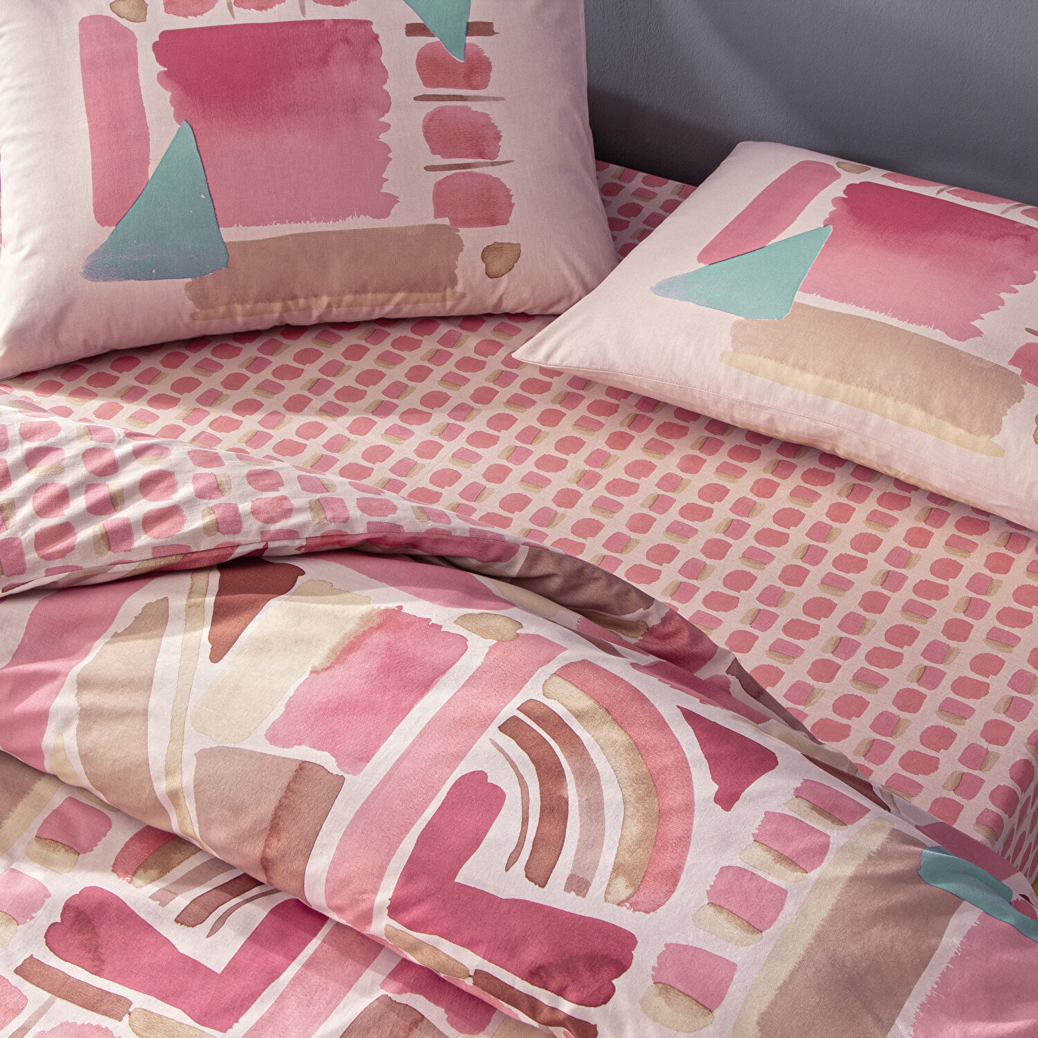 Taç Holden Ranforce Tek Kişilik Nevresim Takımı Pembe