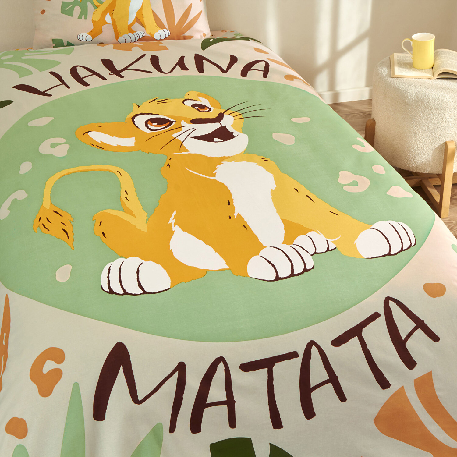 Taç Lisanslı Lion King Tek Kişilik Pamuk Nevresim Takımı