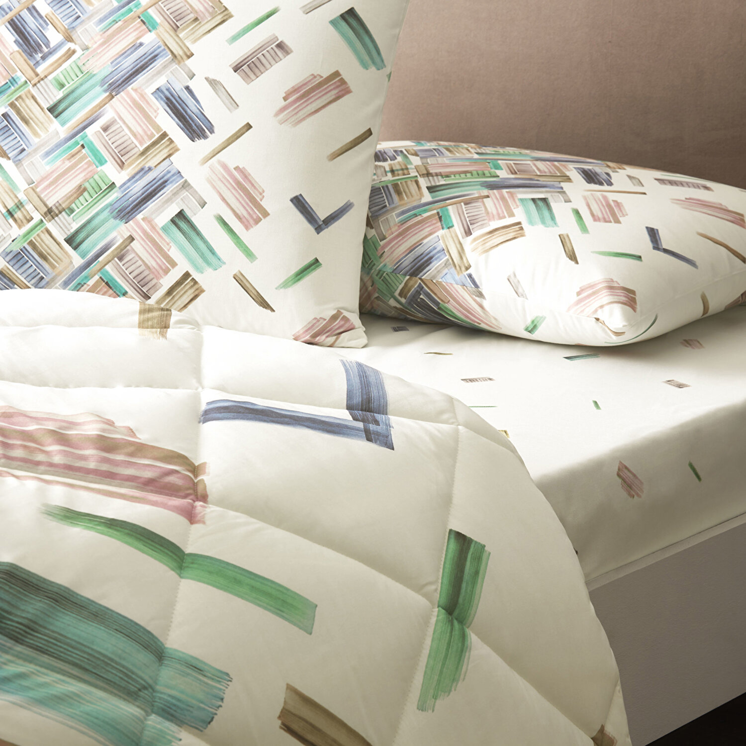 Taç Rance Ranforce Çift Kişilik Yorgan Set Yeşil