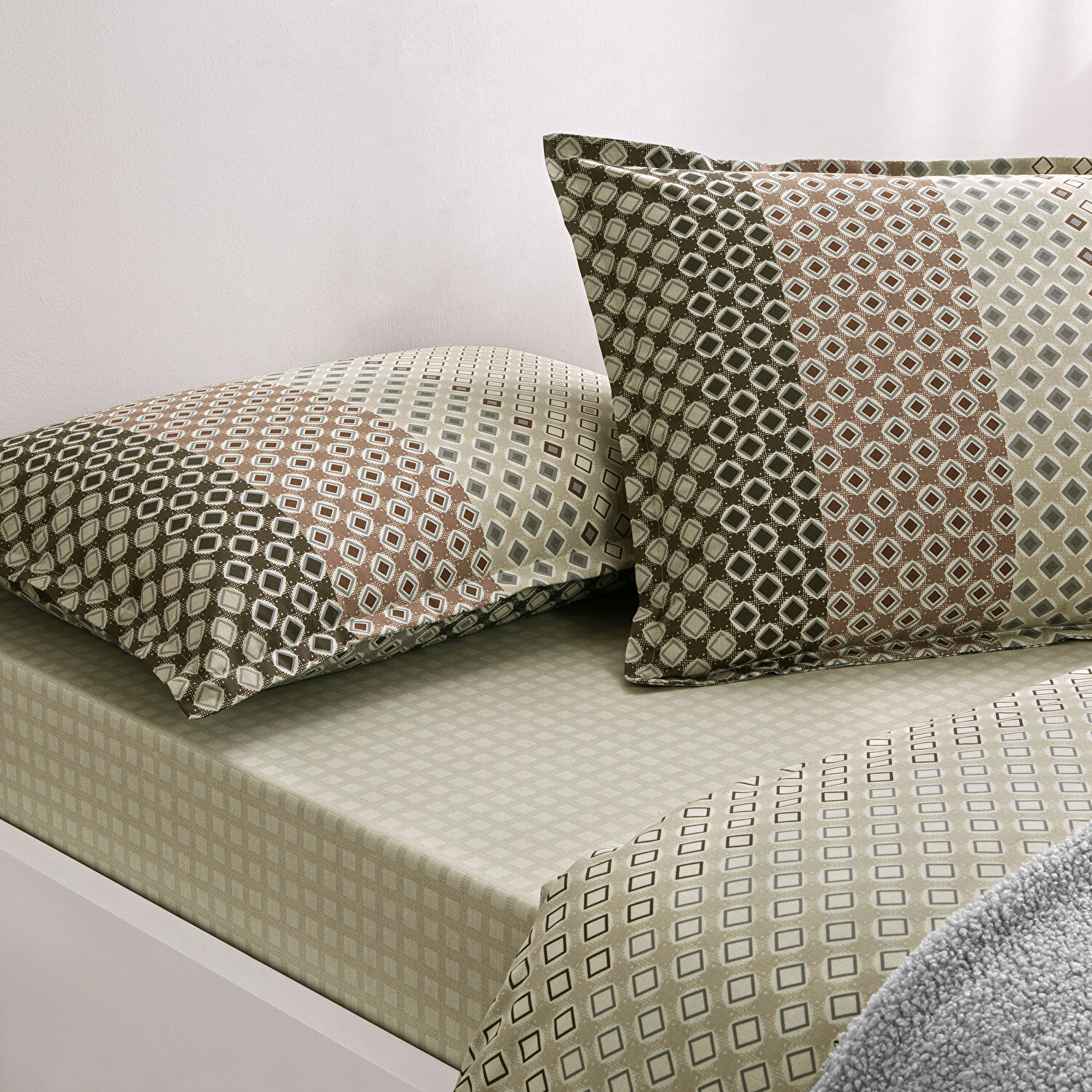 Taç Roland Ranforce Tek Kişilik Battaniyeli Kış Seti Gri