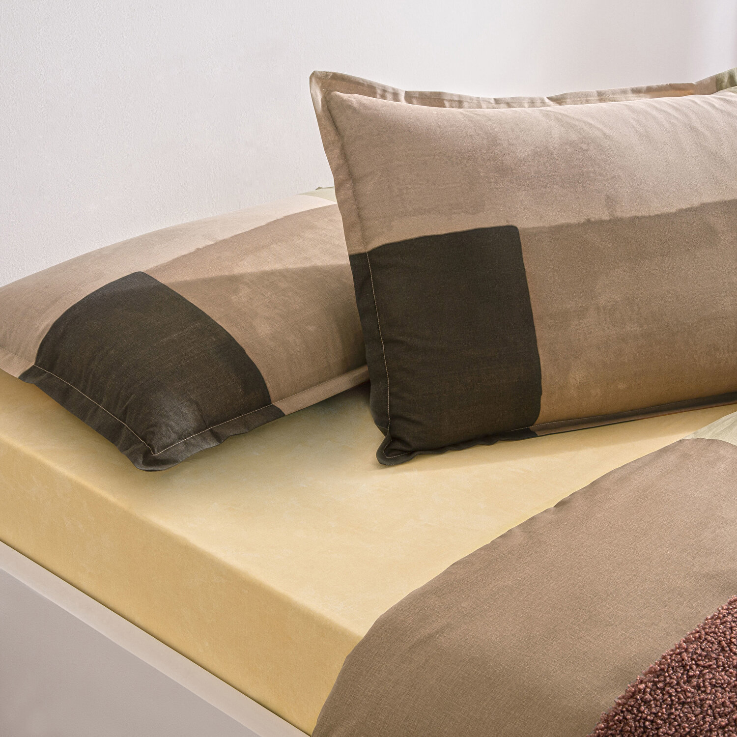 Taç Larive Ranforce Çift Kişilik Battaniyeli Kış Seti Kiremit