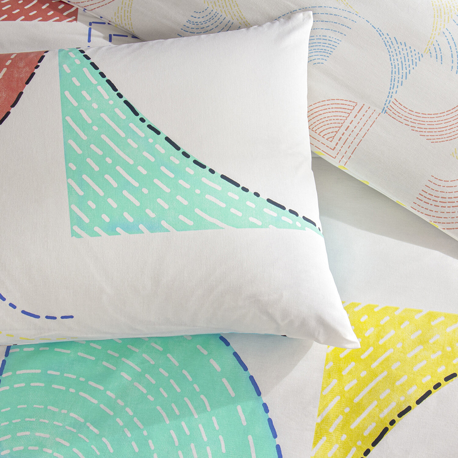 Taç Luvına Ranforce Tek Kişilik Nevresim Takımı Turkuaz