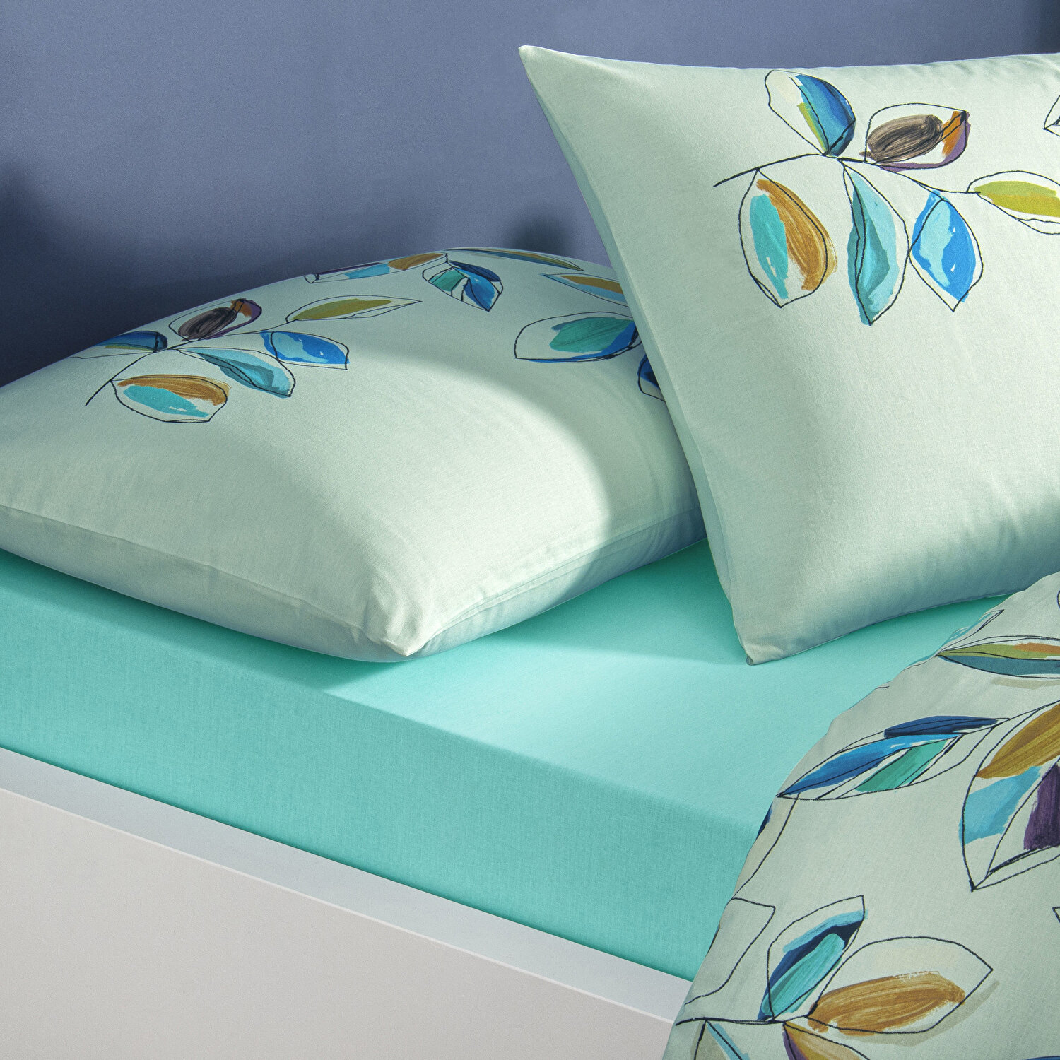 Taç Lıora Ranforce Tek Kişilik Nevresim Takımı Yeşil