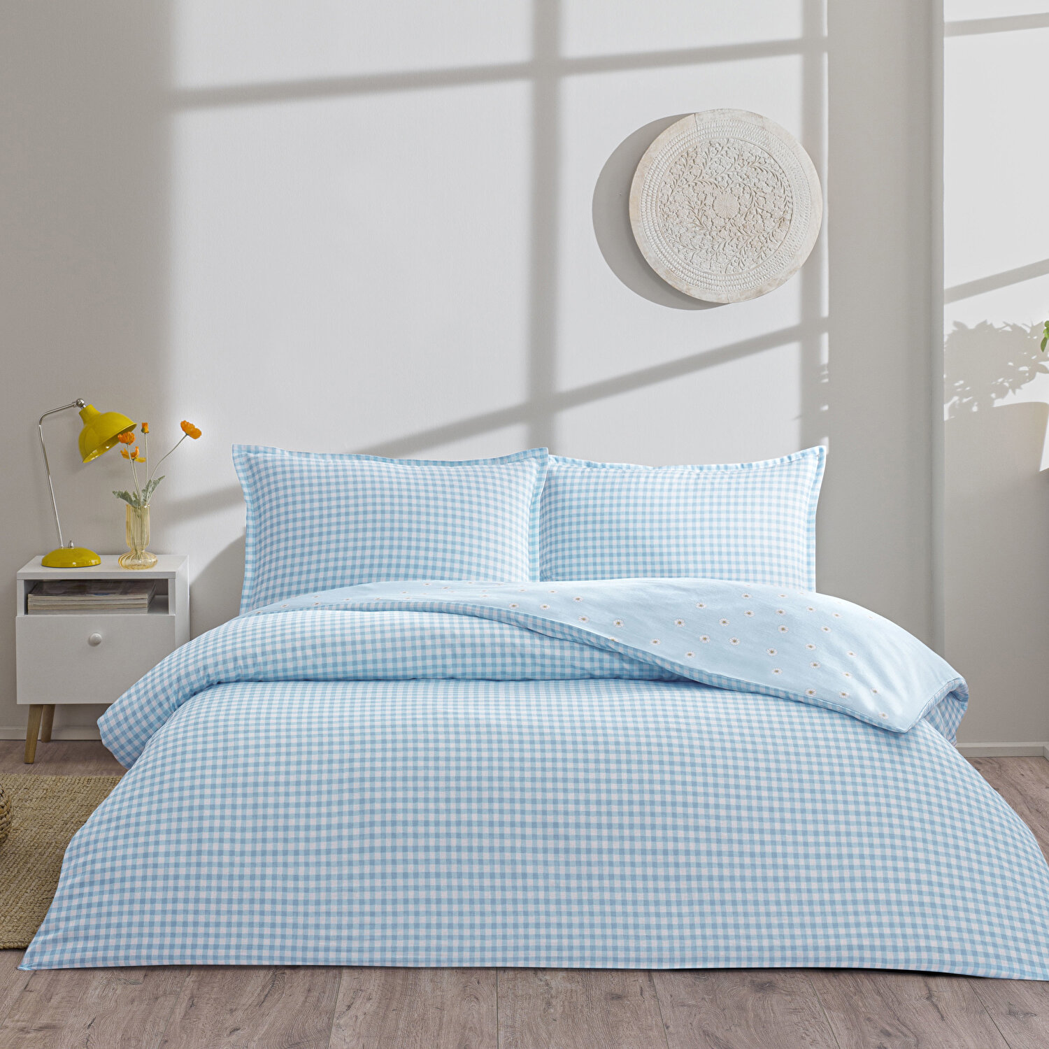 Taç Dorian Seç&Ser Çift Kişilik Nevresim Takımı Mavi