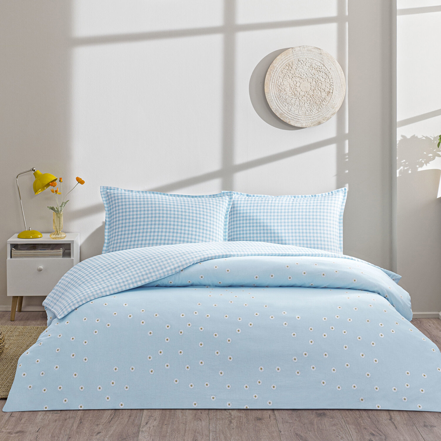 Taç Dorian Seç&Ser Çift Kişilik Nevresim Takımı Mavi