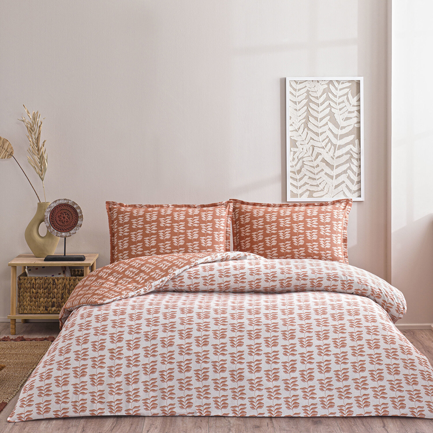 Taç Lorien Seç&Ser Çift Kişilik Nevresim Takımı Turuncu