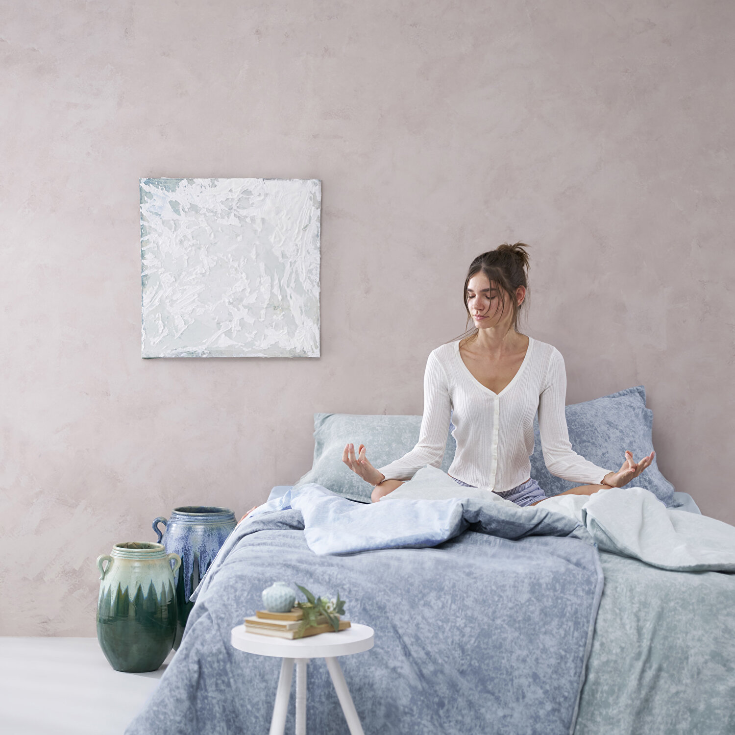 Taç Shimmer Seç&Ser Tek Kişilik Nevresim Takımı Lacivert