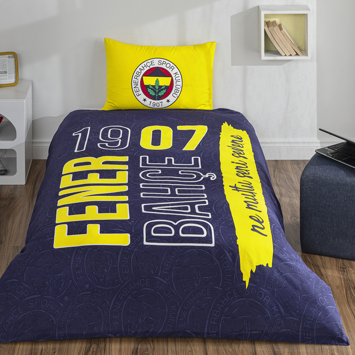 Lisanslı Fb Şanslı Kanarya Nevresim Takımı Tek Kişilik