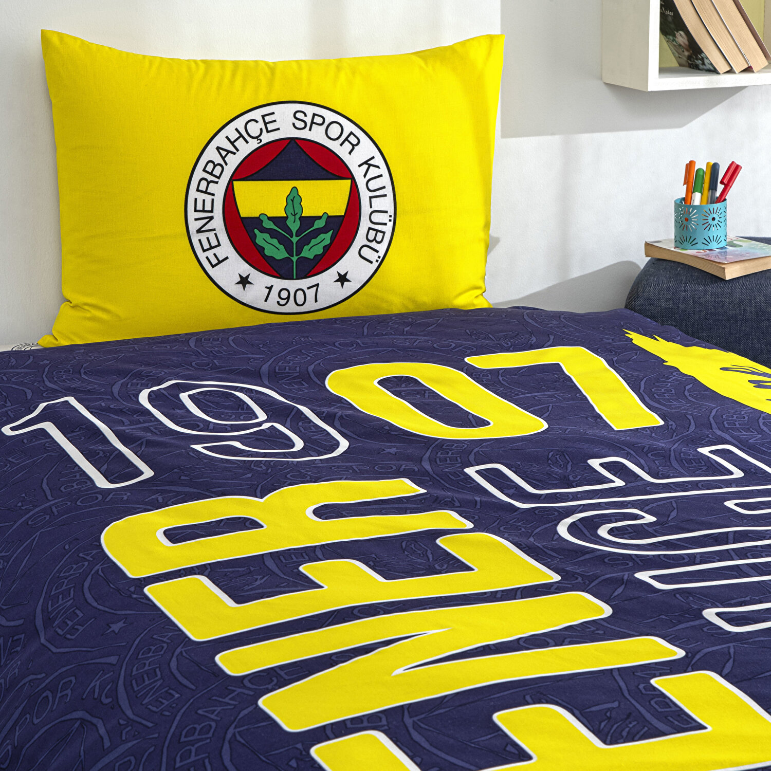 Lisanslı Fb Şanslı Kanarya Nevresim Takımı Tek Kişilik