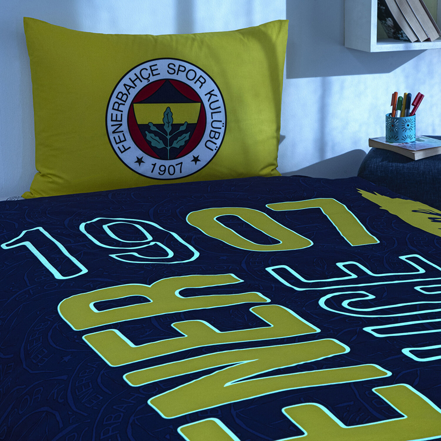 Lisanslı Fb Şanslı Kanarya Nevresim Takımı Tek Kişilik