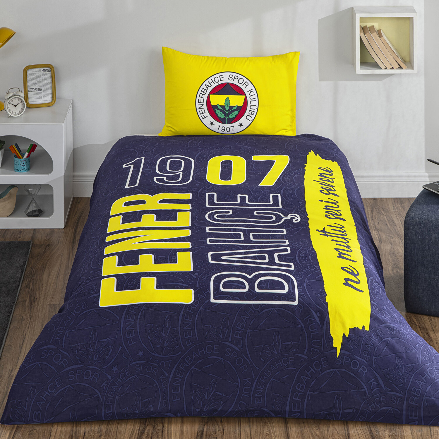 Lisanslı Fb Şanslı Kanarya Nevresim Takımı Tek Kişilik