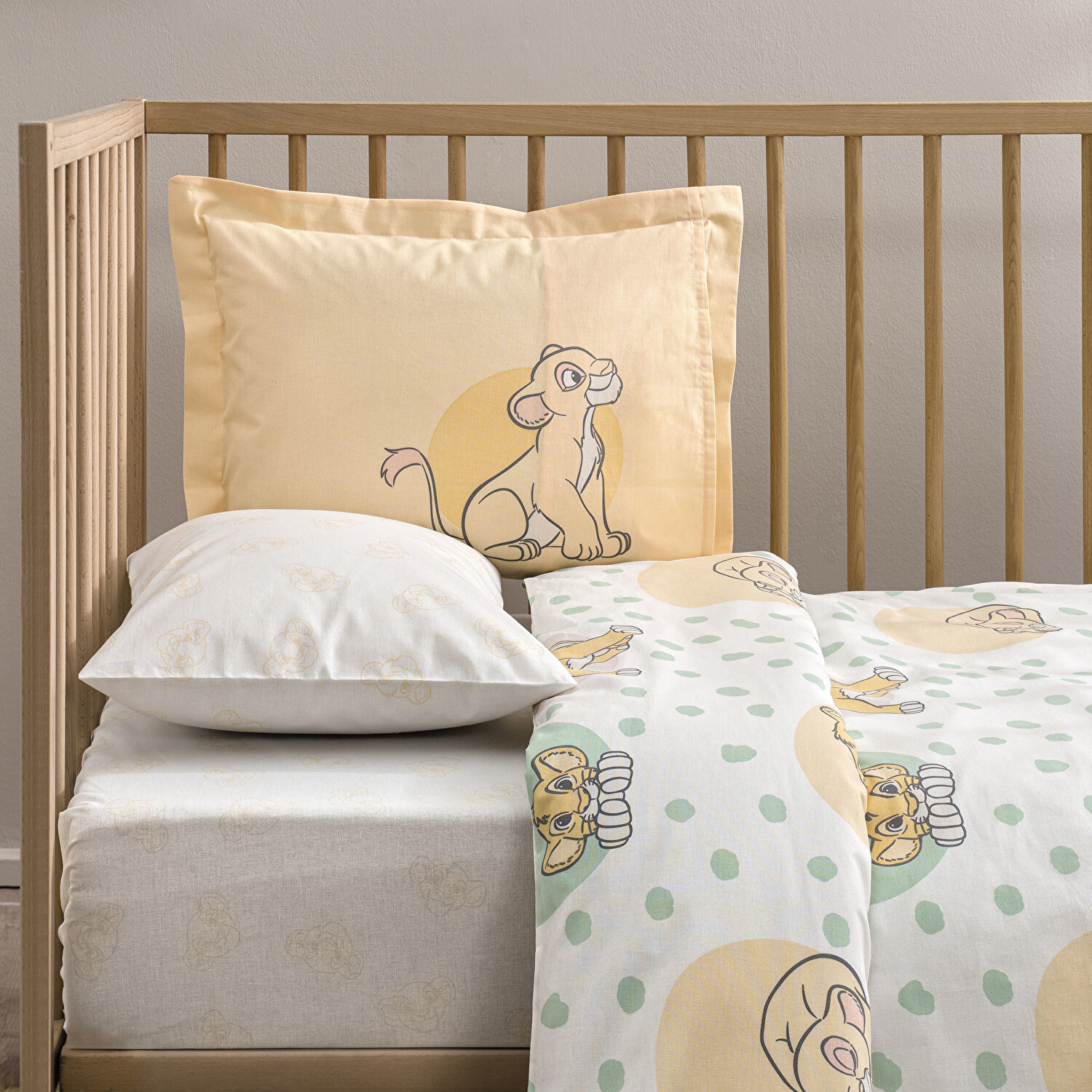 Taç Lisanslı Disney Lion King Baby Pamuk Bebek Nevresim Takımı