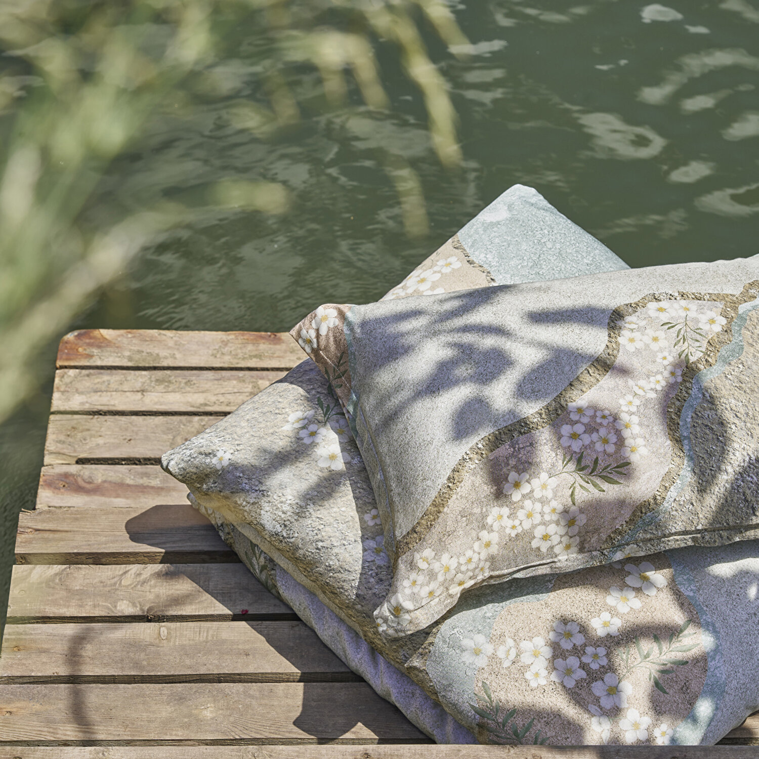 Taç Reborn Rima Bambu Çift Kişilik Nevresim Takımı Taş