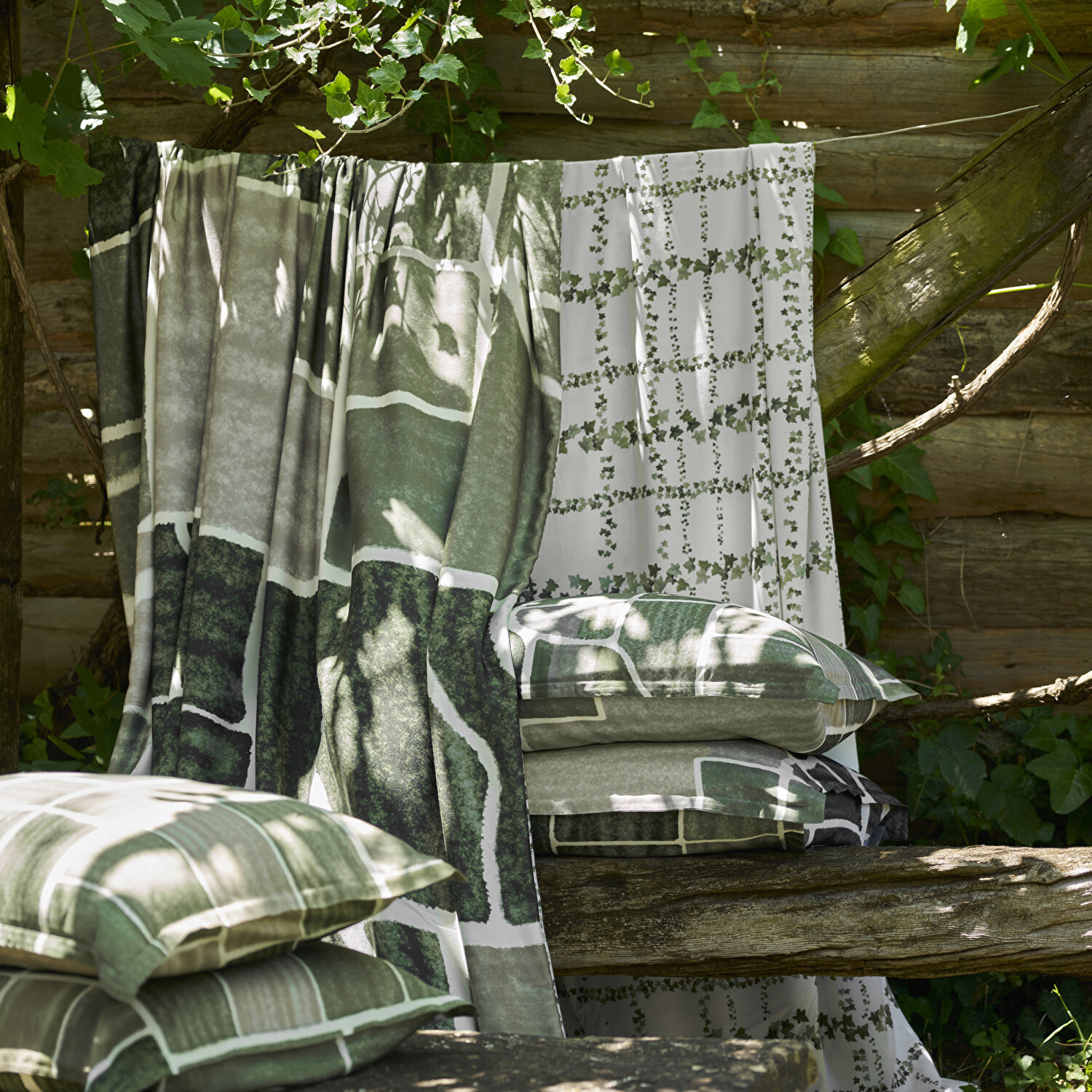 Taç Reborn Lumea Bambu Çift Kişilik Nevresim Takımı Yeşil