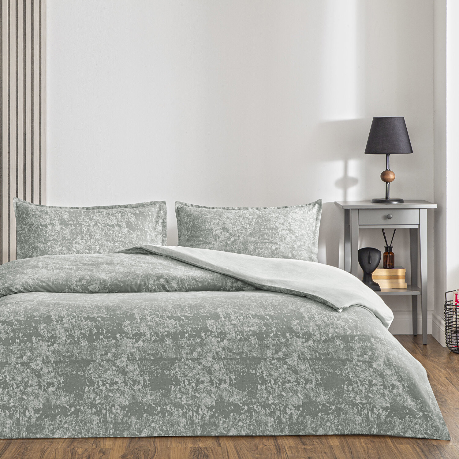 Taç Shimmer Seç&Ser Çift Kişilik Nevresim Takımı Gri