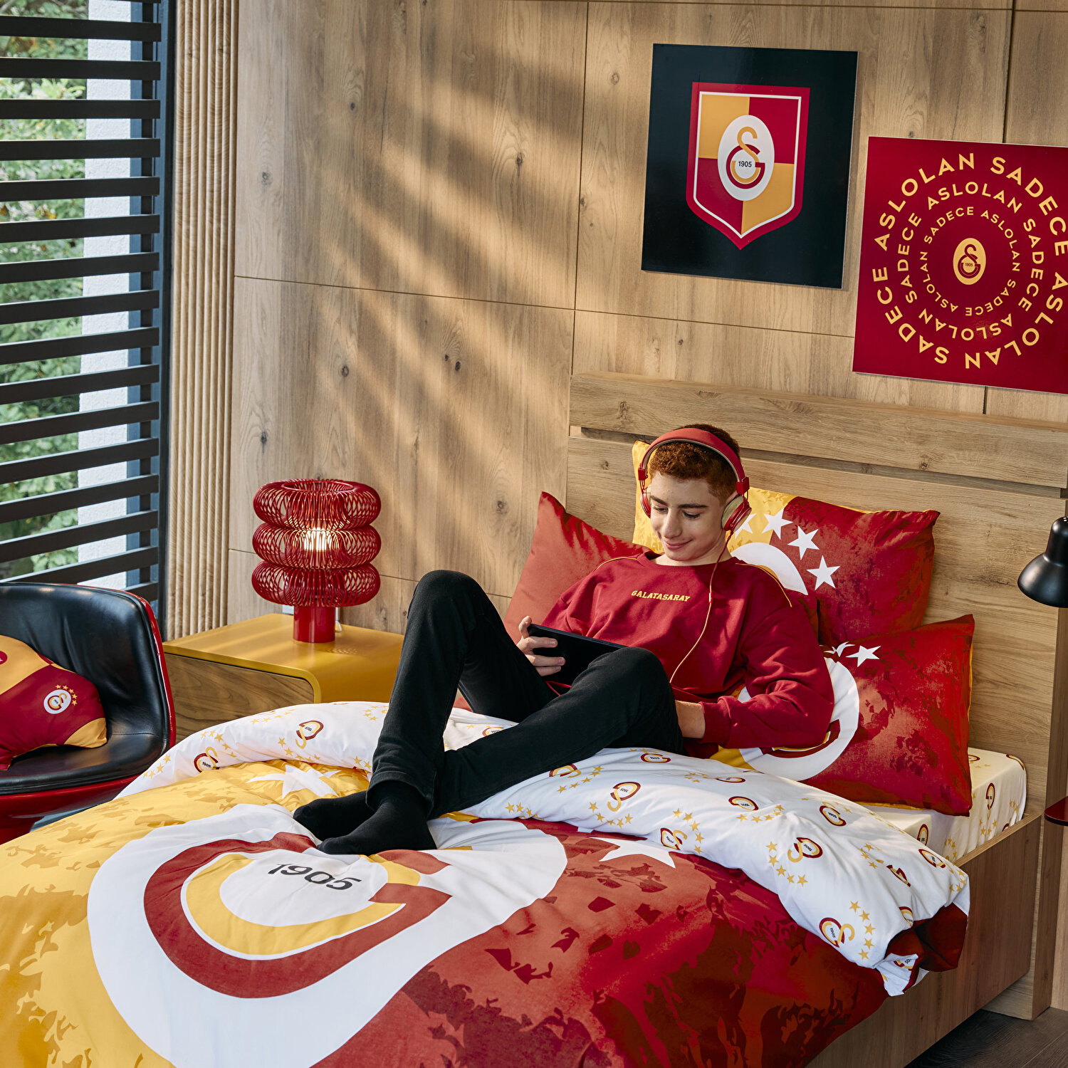 Lisanslı 5.Yıldız Galatasaray Nevresim Takımı Tek Kişilik