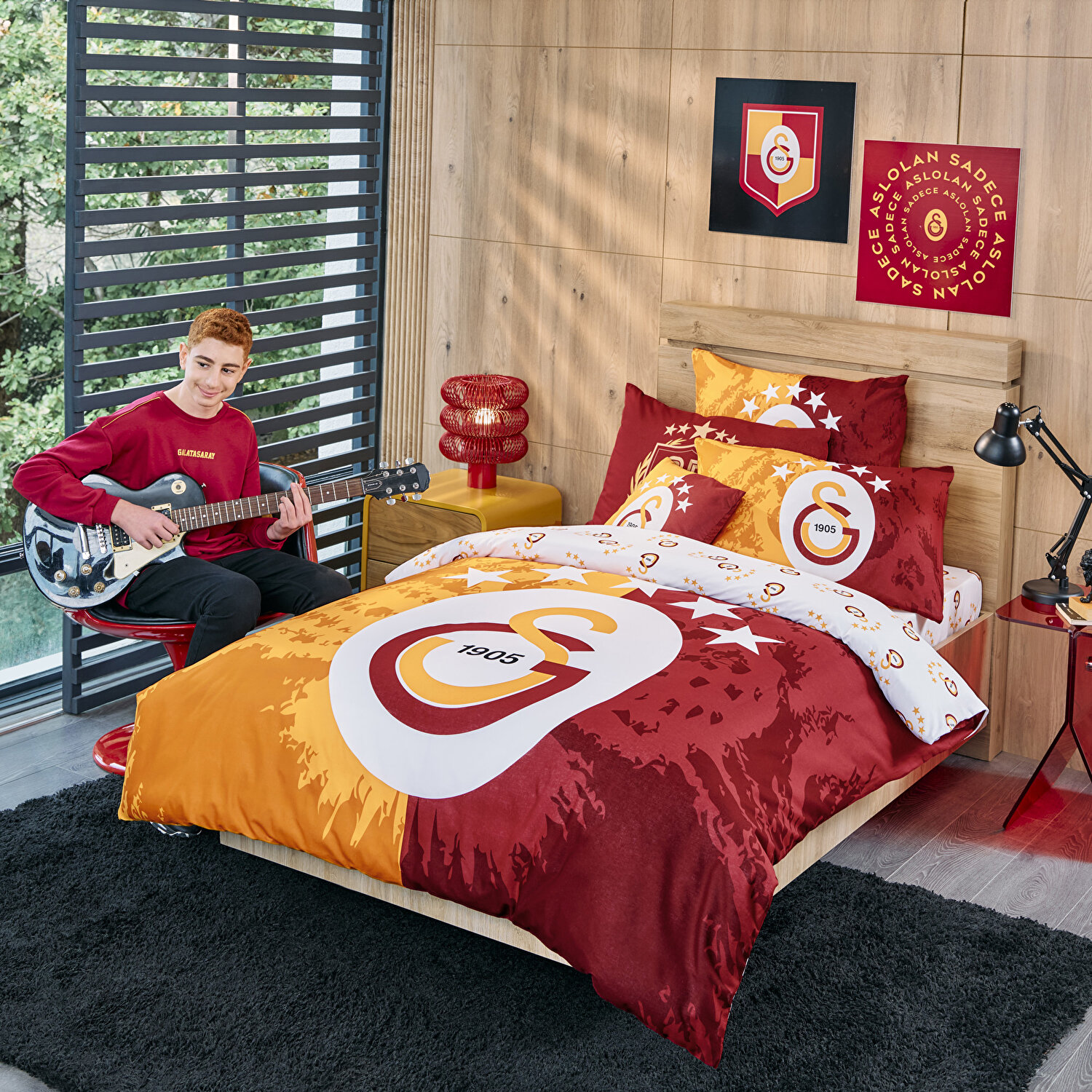 Lisanslı 5.Yıldız Galatasaray Nevresim Takımı Tek Kişilik