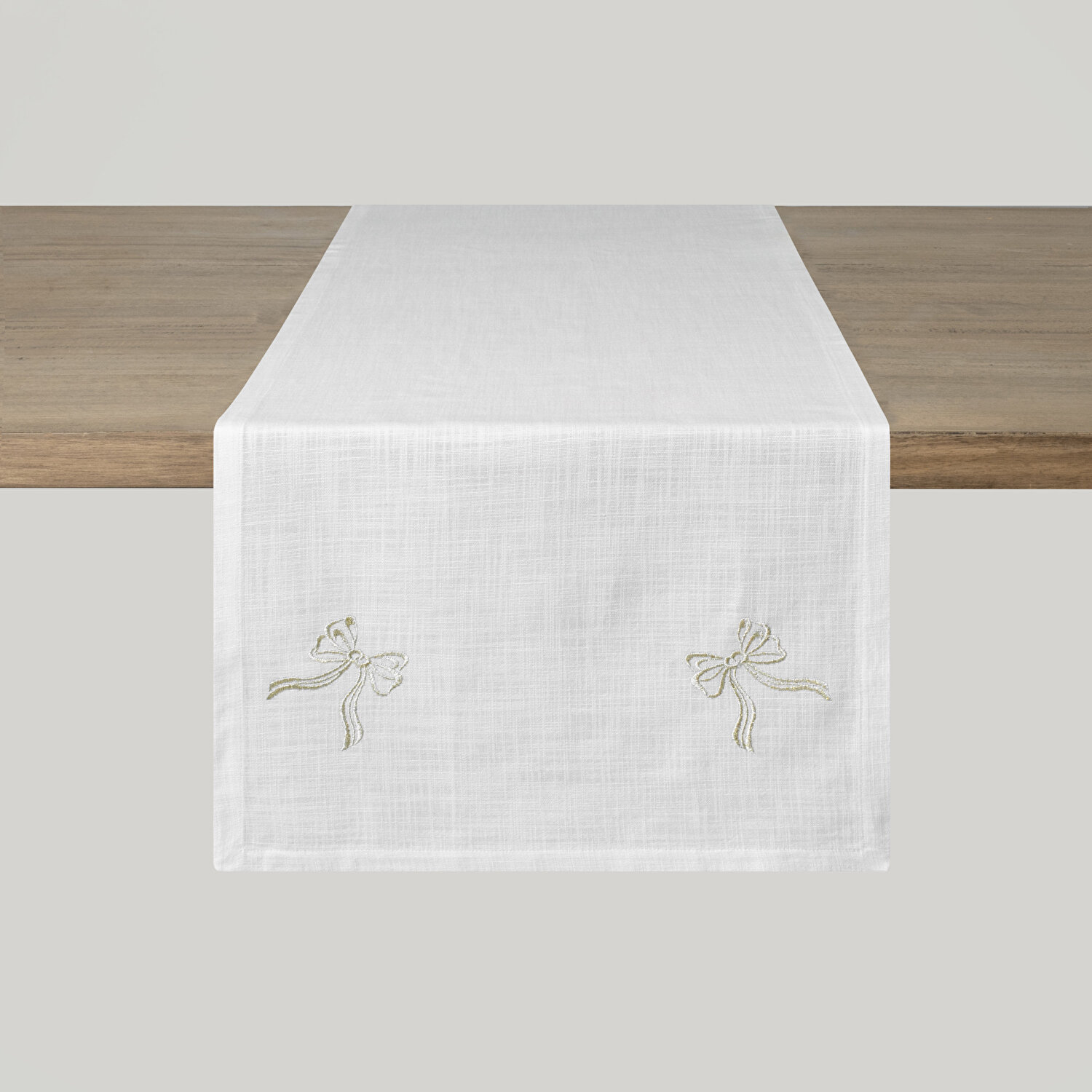 Linens Ribbon 45x170 cm Runner Kırık Beyaz