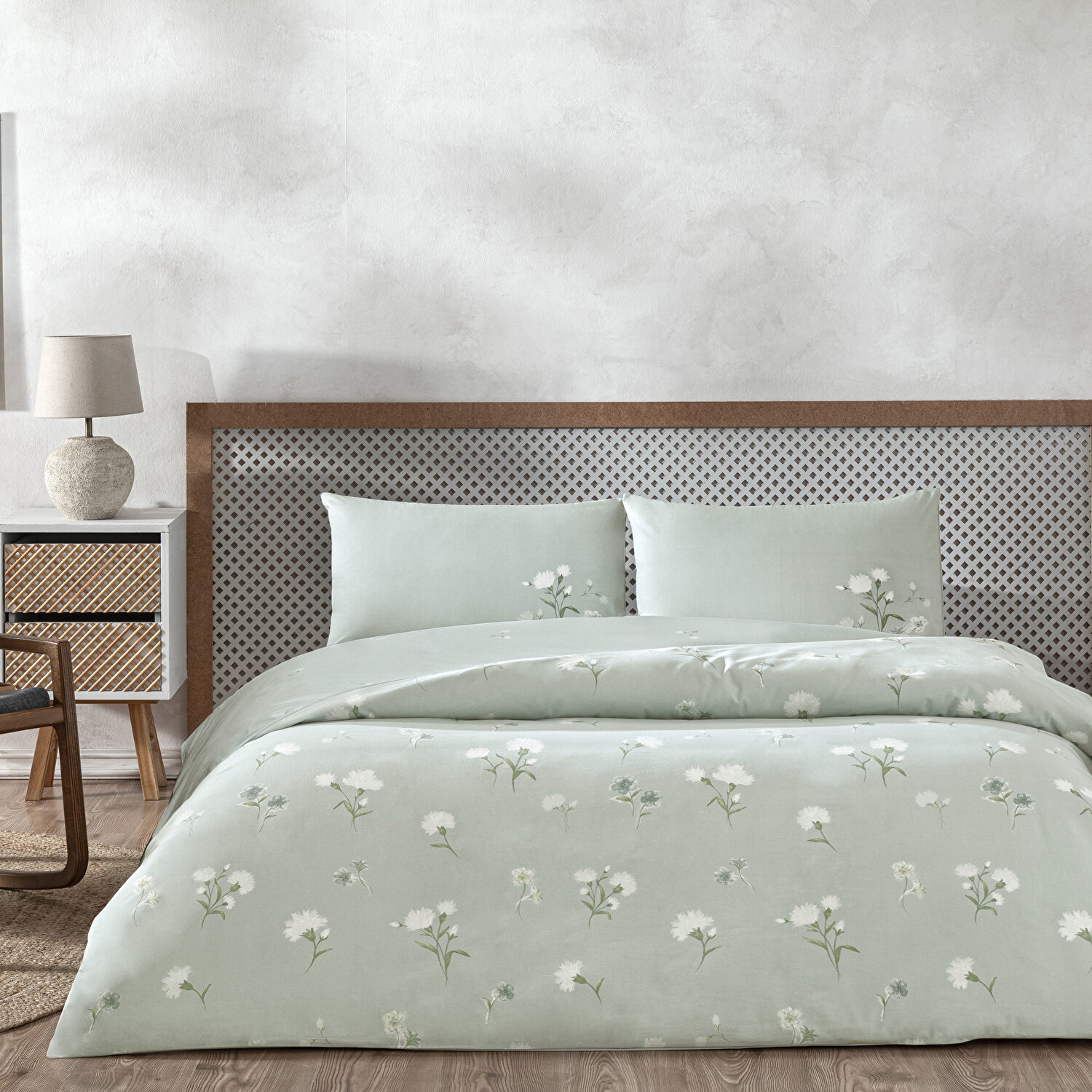 Taç Aveste Ranforce Tek Kişilik Nevresim Takımı Mavi