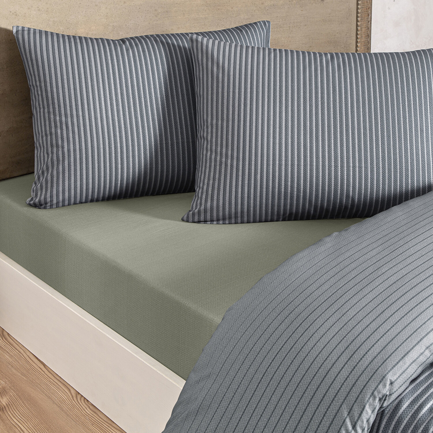 Taç Marwen Ranforce Tek Kişilik Nevresim Takımı Lacivert