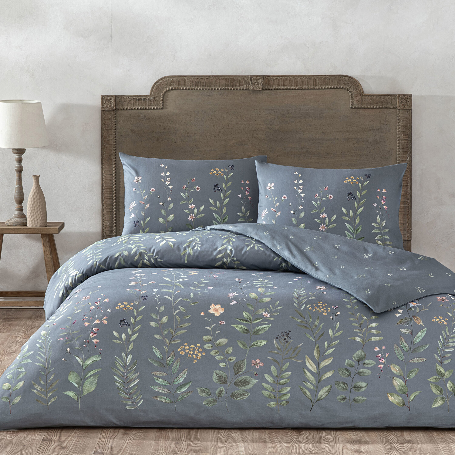 Taç Serelis Ranforce Tek Kişilik Nevresim Takımı Mavi