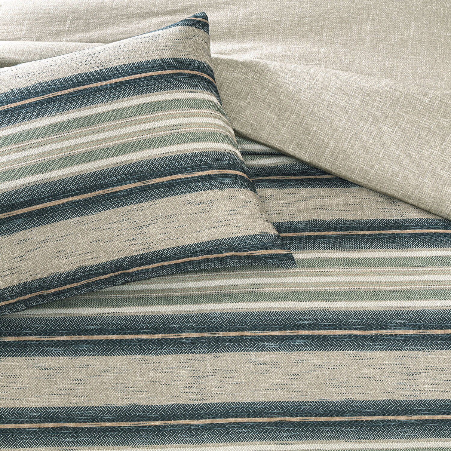 Taç Nores Ranforce Tek Kişilik Nevresim Takımı Mavi