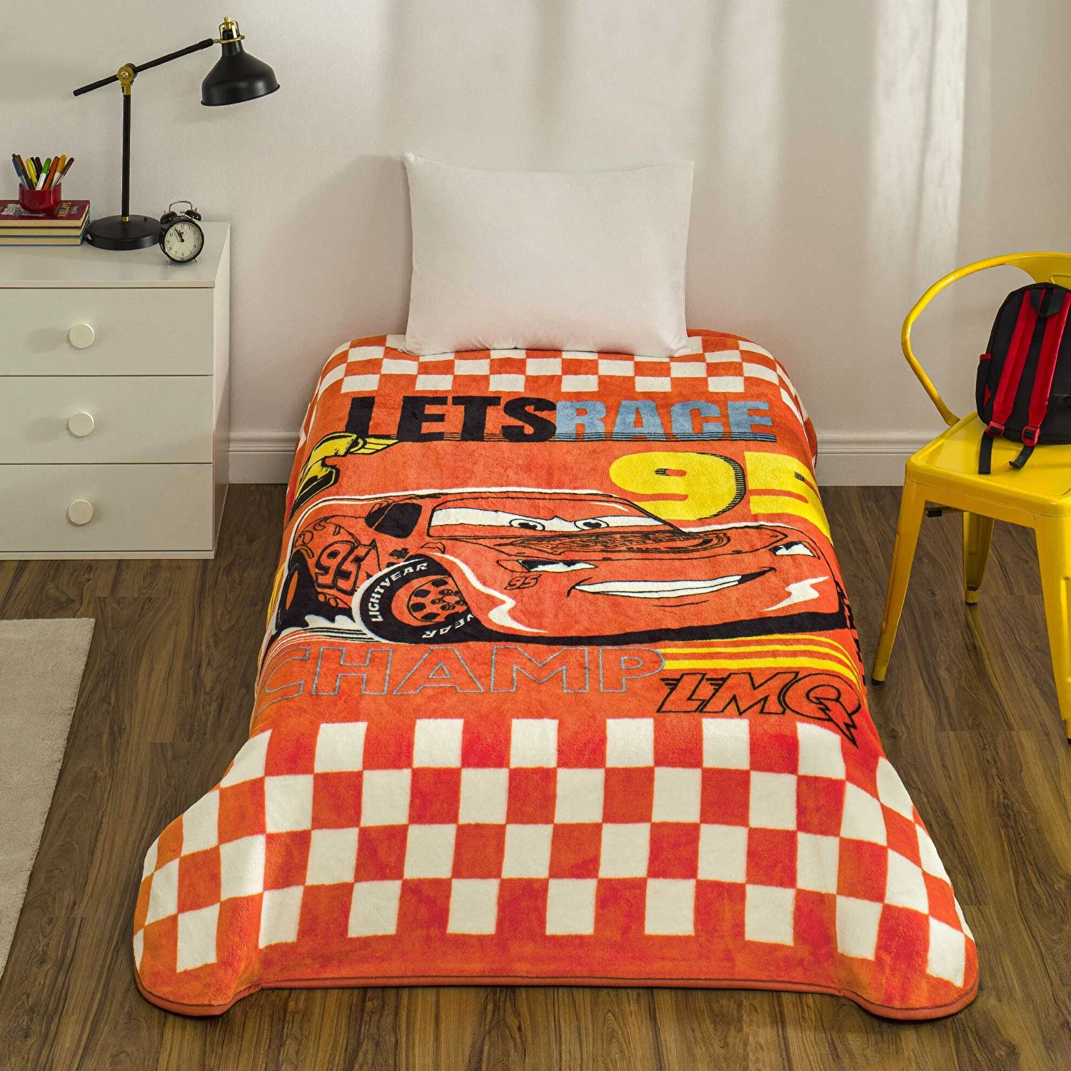 Lisanslı Disney Cars Speed Tek Kişilik Battaniye