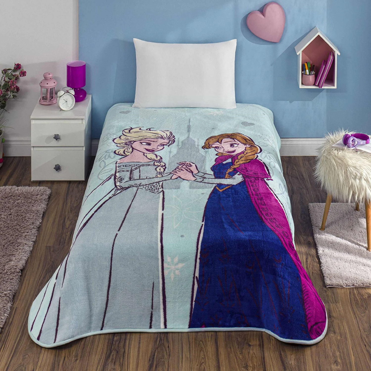 Lisanslı Disney Frozen United Tek Kişilik Battaniye