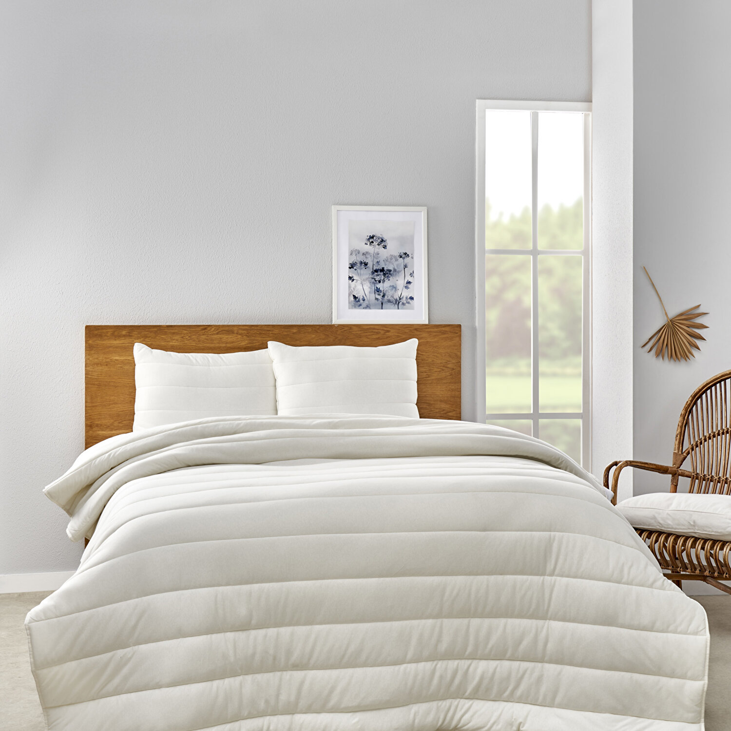 Taç Cosy Penye Tek Kişilik Yorgan Beyaz