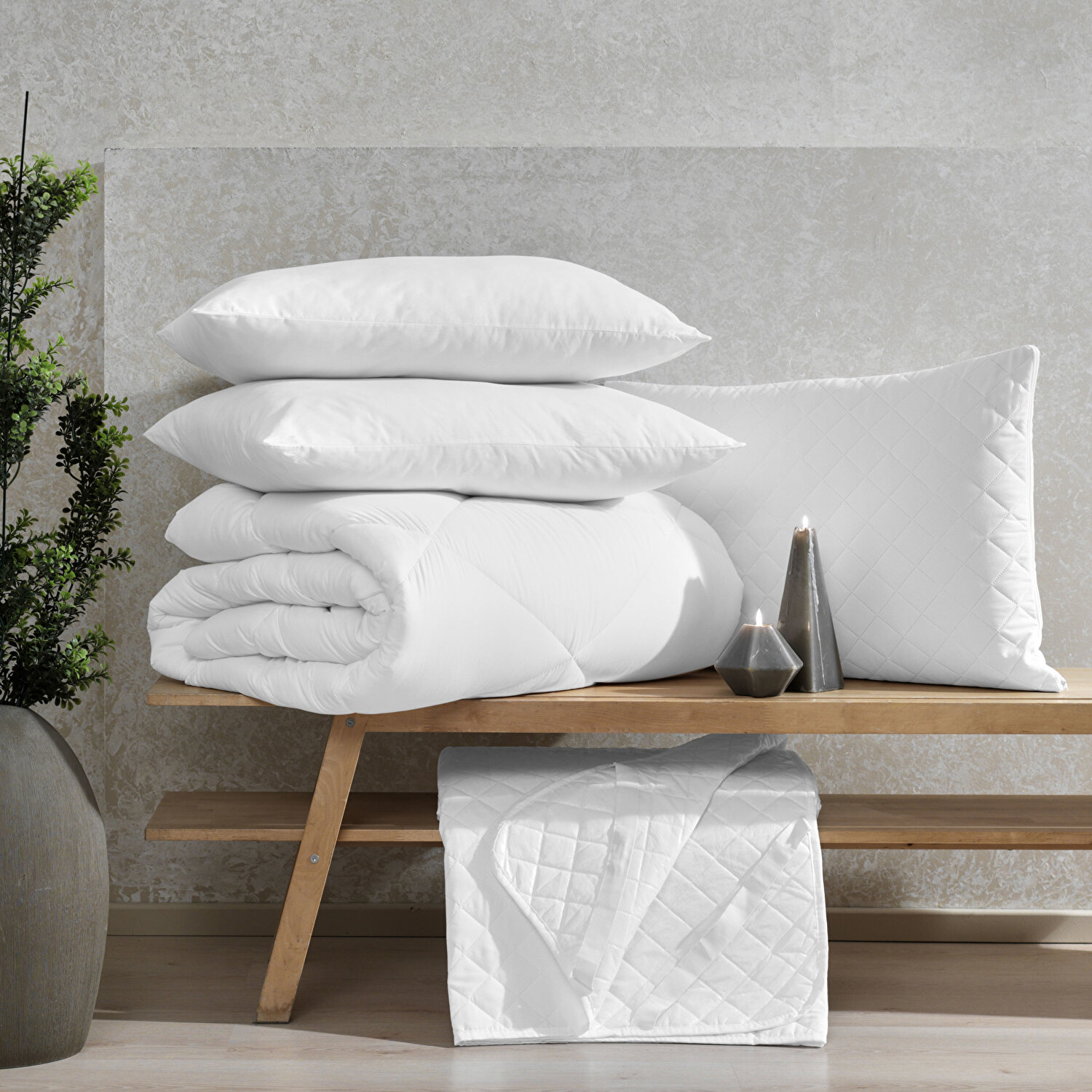 Taç Eco Care Tek Kişilik Sıvı Geçirmez Yatak Alezi Beyaz